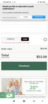 WEEK15 coupon verification screenshot