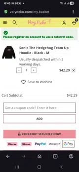 JuliaA-R2 coupon verification screenshot