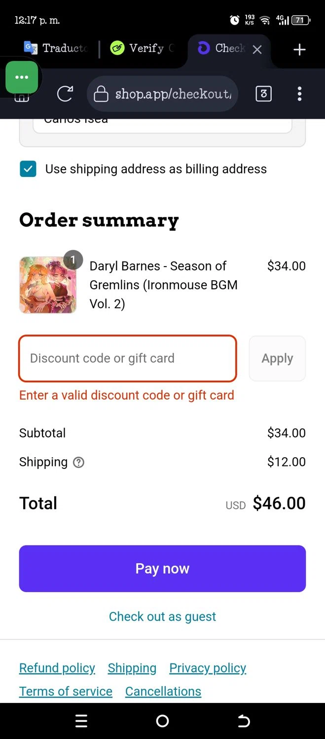 Very Ok Vinyl discount code screenshot showing code Nice:) applied at Very Ok Vinyl checkout page. Uploaded by SimplyCodes community member JannyiseaN on Jul 31, 2025