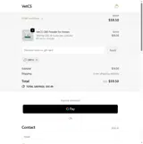 VetCS coupon verification screenshot