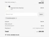 SHOWCASE270 coupon verification screenshot