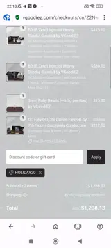 VGoodiez coupon verification screenshot
