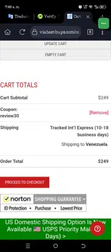review30 coupon verification screenshot