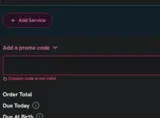 TH100CB coupon verification screenshot