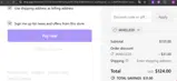 janelle20 coupon verification screenshot