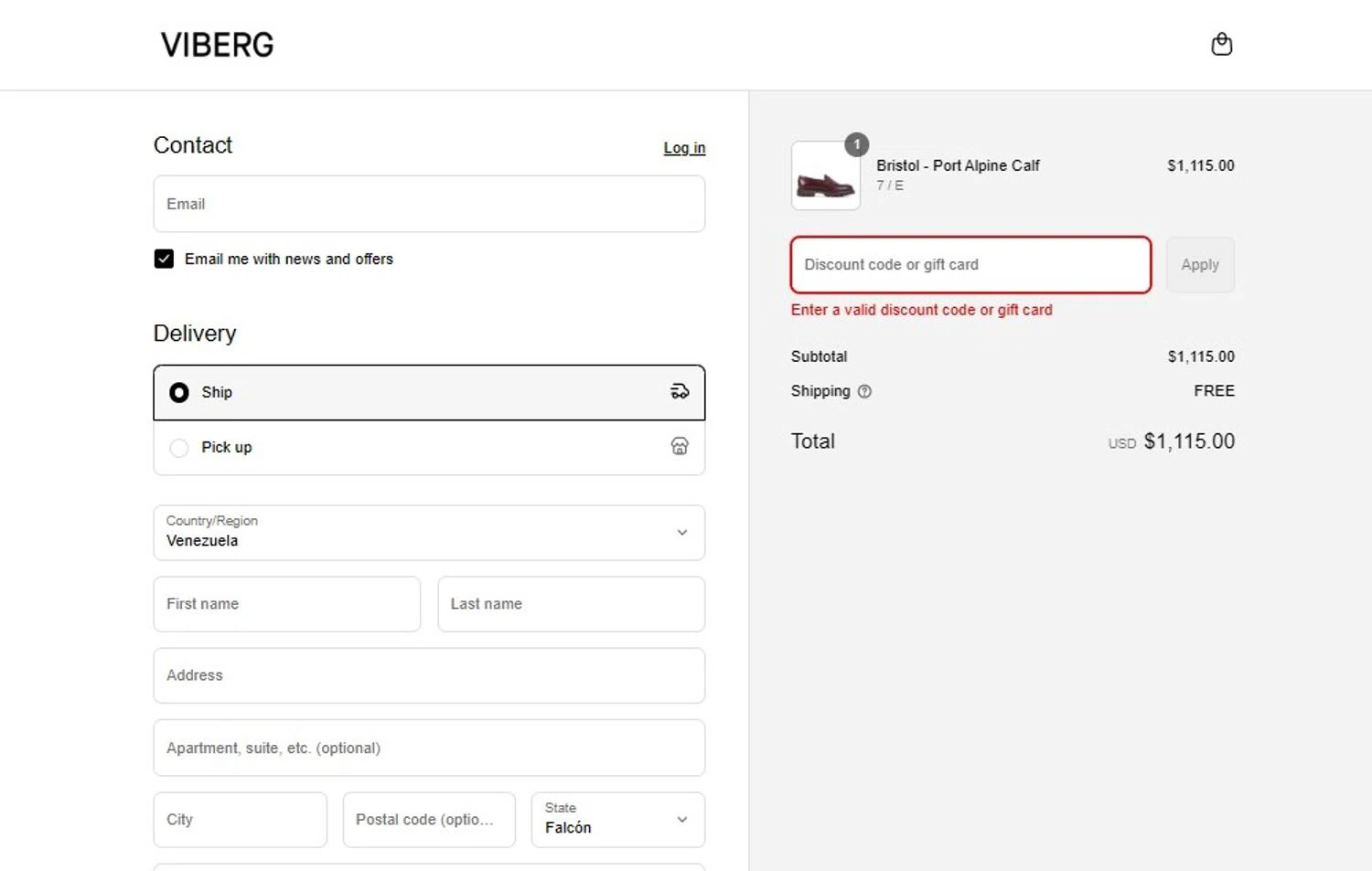 Viberg discount code screenshot showing code FATHERSDAY applied at Viberg checkout page. Uploaded by SimplyCodes community member ScanMaestro644 on Aug 12, 2025
