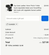 SUMMER coupon verification screenshot