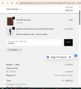 CSxVB10 coupon verification screenshot