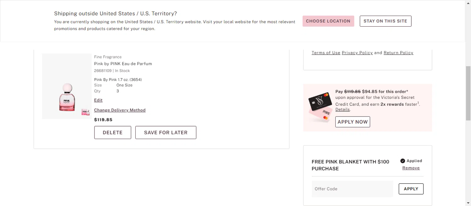how to use Victoria's Secret coupons