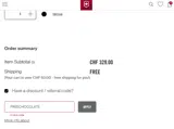 FREECHOCOLATE coupon verification screenshot