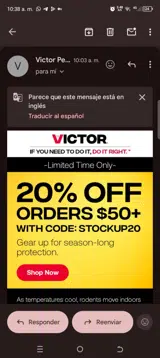 Stockup20 coupon verification screenshot