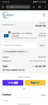 DavidBennettPiano10 coupon verification screenshot