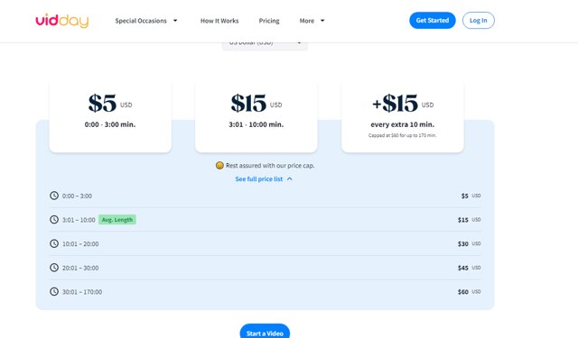 VidDay checkout page showing VidDay promo code box | Screenshot taken by SimplyCodes community member on Apr 25, 2024