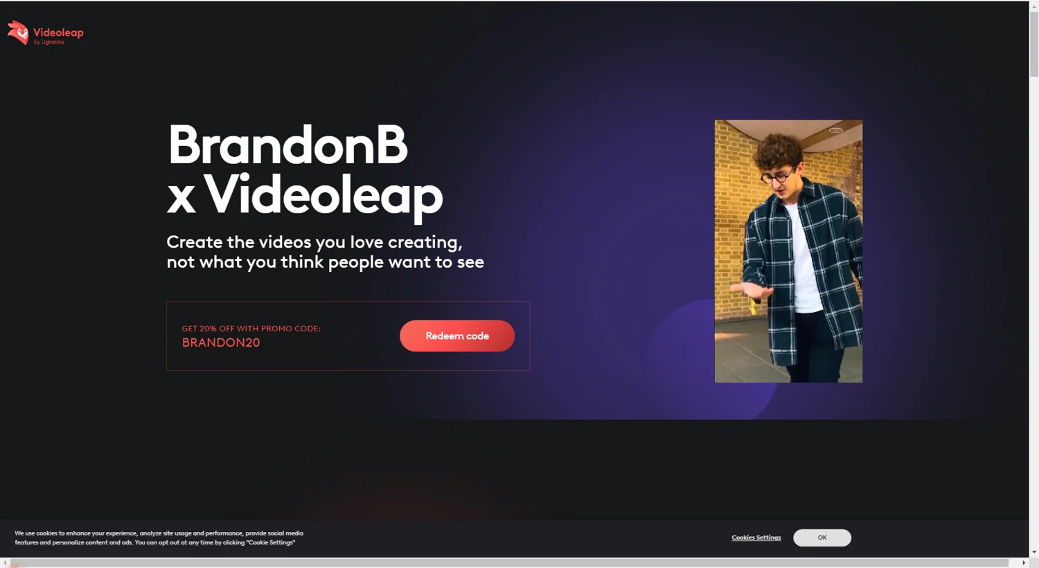 Videoleap checkout page showing Videoleap promo code box | Screenshot taken by SimplyCodes community member on Jan 25, 2024