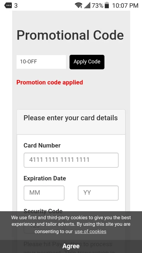 Vienna Pass checkout page showing Vienna Pass promo code box | Screenshot taken by SimplyCodes community member on Oct 31, 2020
