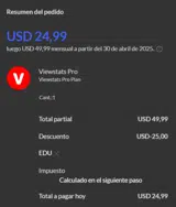 EDU coupon verification screenshot