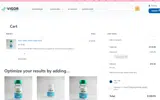 Vigor Peptides coupon verification screenshot