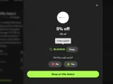 BLACK05 coupon verification screenshot