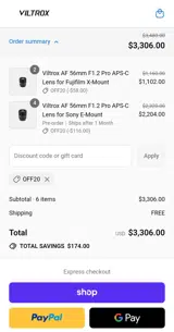 Off20 coupon verification screenshot