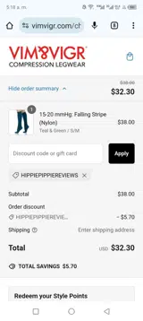 HIPPIEPIPPIEREVIEWS coupon verification screenshot