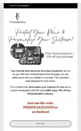 PERSONALIZATION10 coupon verification screenshot