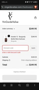 WOTVS20 coupon verification screenshot