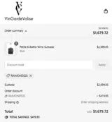 RAIMONDS20 coupon verification screenshot