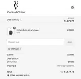 WOTVS20 coupon verification screenshot