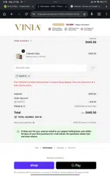 DAVE10 coupon verification screenshot