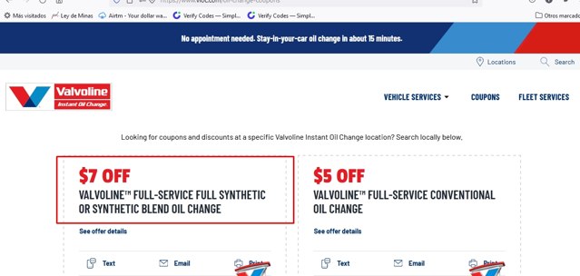 Valvoline Instant Oil Change checkout page showing Valvoline Instant Oil Change coupon code box | Screenshot taken by SimplyCodes community member on Oct 6, 2022