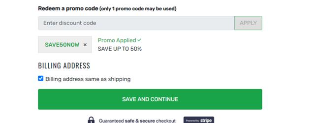Vintage Brand checkout page showing Vintage Brand promo code box | Screenshot taken by SimplyCodes community member on Apr 26, 2024