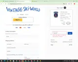 Vintage Ski World coupon verification screenshot