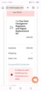 FLEA1225 coupon verification screenshot