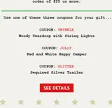 GLITTER coupon verification screenshot