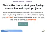 APRILONE coupon verification screenshot
