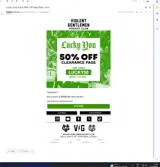 Violent Gentlemen coupon verification screenshot