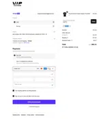 Vip Clothing Stores coupon verification screenshot