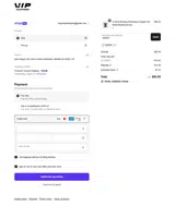 Vip Clothing Stores coupon verification screenshot