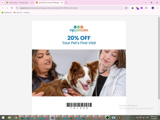 Vip PetCare checkout page showing Vip PetCare promo code box | Screenshot taken by SimplyCodes community member on Feb 1, 2025
