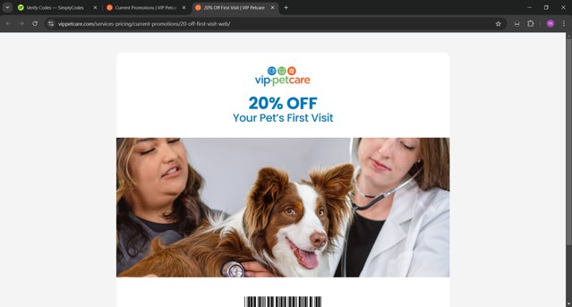 Vip PetCare checkout page showing Vip PetCare promo code box | Screenshot taken by SimplyCodes community member on Dec 16, 2024