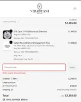 Virabyani coupon verification screenshot