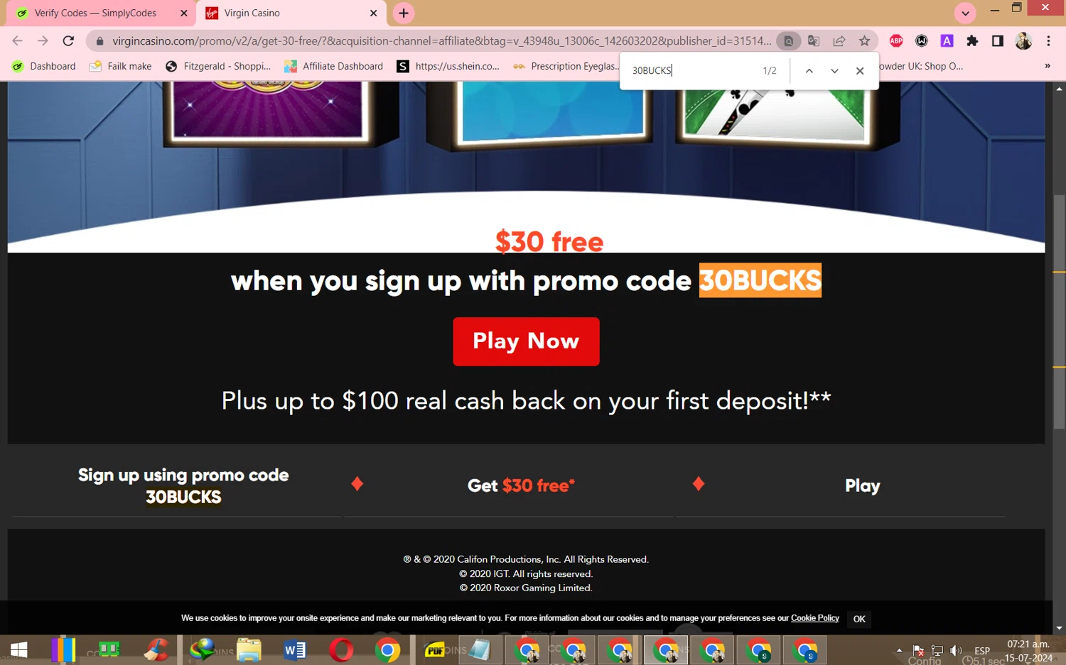 Understanding Virgin Games Cashback Promotions