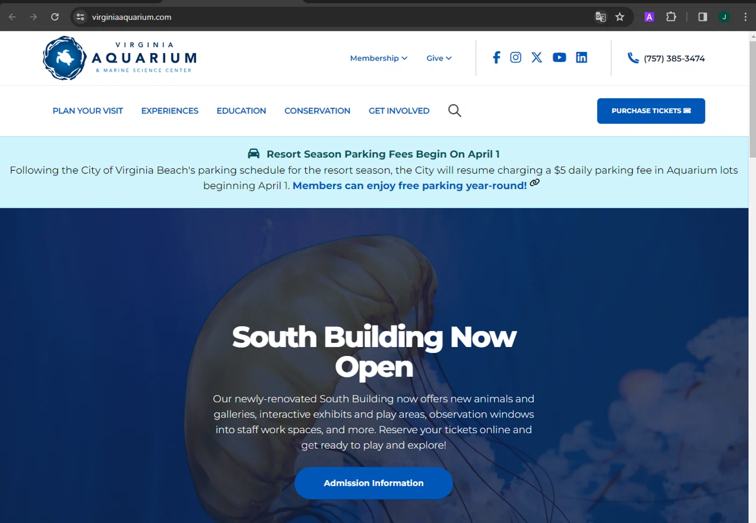Virginia Aquarium & Marine Science Center checkout page showing Virginia Aquarium & Marine Science Center promo code box | Screenshot taken by SimplyCodes community member on Apr 2, 2024