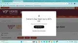 Virginia Tech coupon verification screenshot