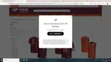 Virginia Tech Athletics coupon verification screenshot