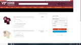 Virginia Tech Athletics coupon verification screenshot