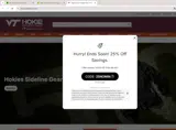 Virginia Tech Athletics coupon verification screenshot