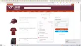 Virginia Tech Athletics coupon verification screenshot
