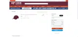 Virginia Tech Athletics coupon verification screenshot