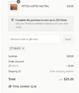 EKA10 coupon verification screenshot